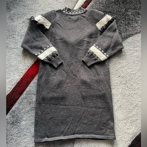 Rene Derhy Paris The Cotton Collection Wool Blend Sweater Dress - Picture 7 of 7